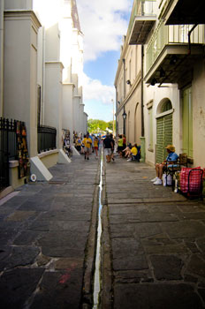 Pirate's Alley near Jackson Square in the French Quarter