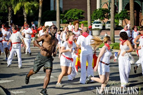 Running of the Bulls in New Orleans