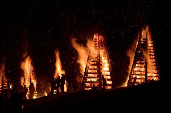 Bonfires on the Levee New Orleans