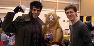 Gambit, Lady Captain America, and Michael Gambit, Lady Captain America, and Michael