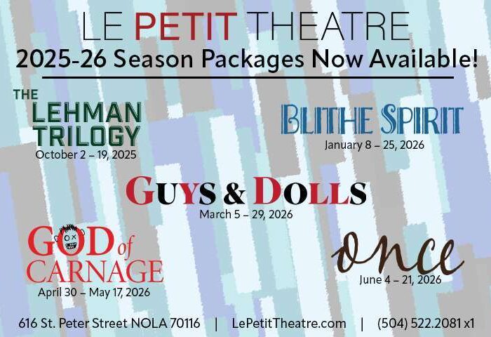 Le Petit Theatre to Raise Curtain on 109th Season