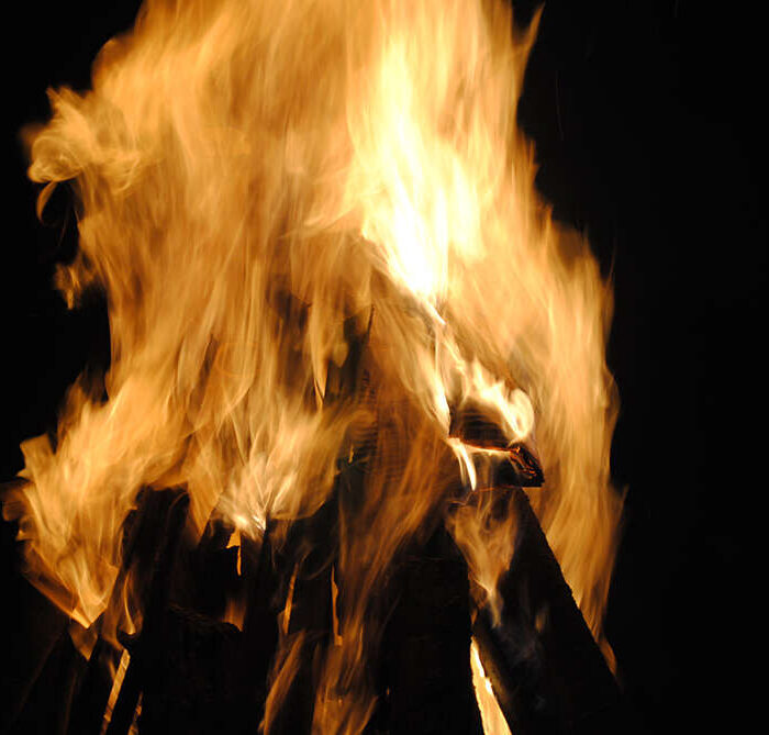 Christmas Bonfires Along The Levees 2012